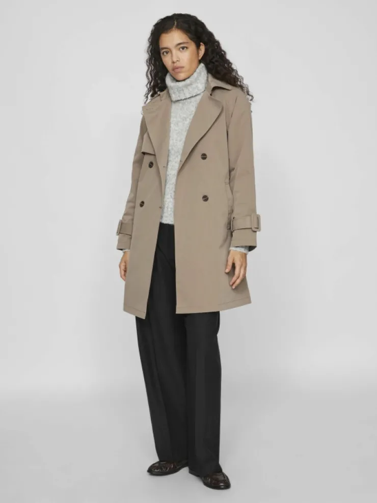 VILA Jackets & Coats^BELTED TRENCHCOAT