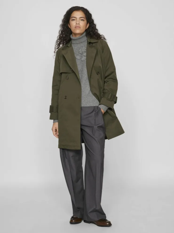 VILA Jackets & Coats^BELTED TRENCHCOAT