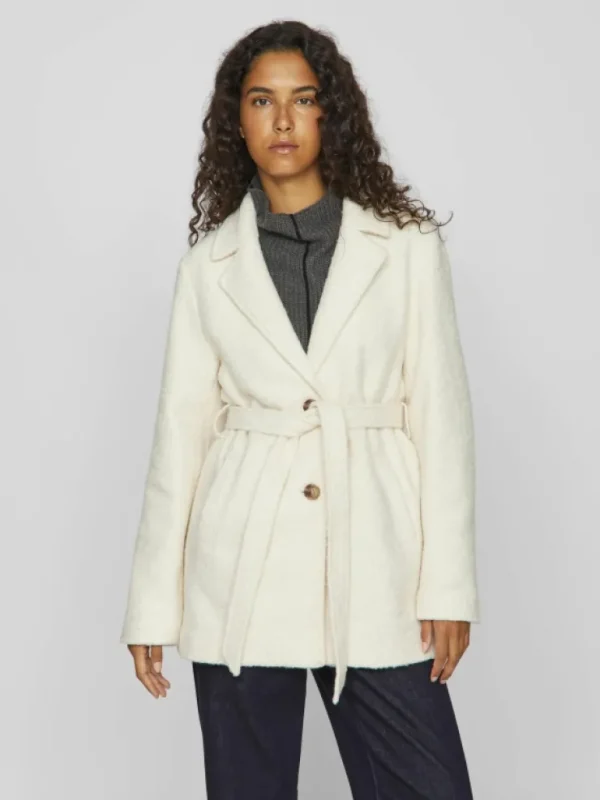 VILA Jackets & Coats^BELTED BUTTON JACKET