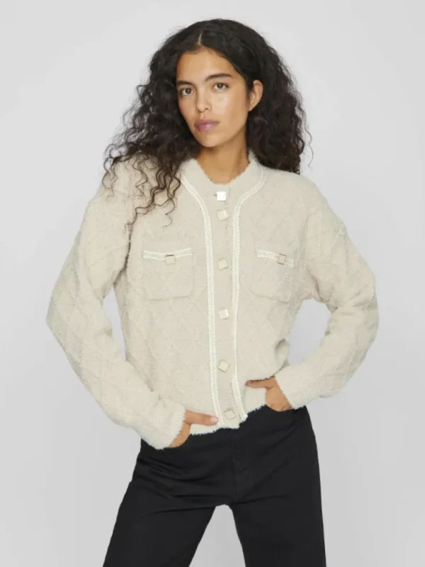VILA Knitwear^BUTTONED CABLE CARDIGAN