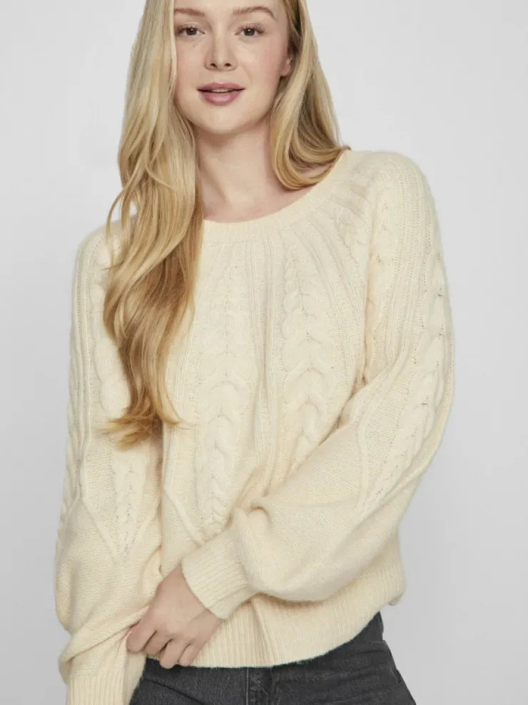 VILA Knitwear^CABLE KNITTED PULLOVER
