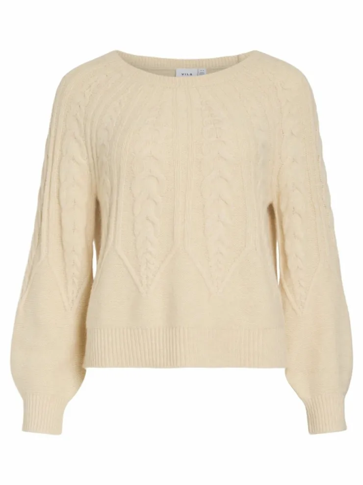VILA Knitwear^CABLE KNITTED PULLOVER