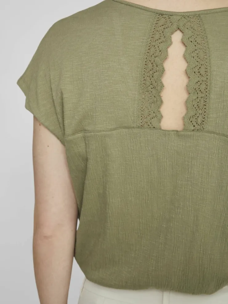 VILA Tops & T-shirts^CAP SLEEVED V-NECK TOP