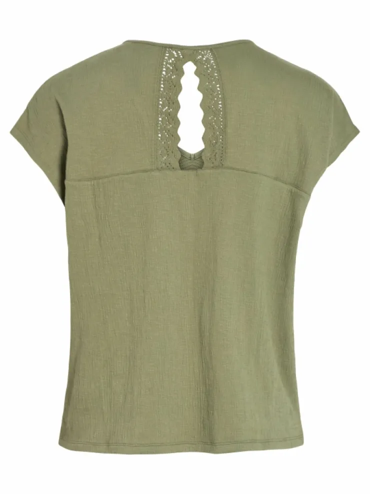 VILA Tops & T-shirts^CAP SLEEVED V-NECK TOP