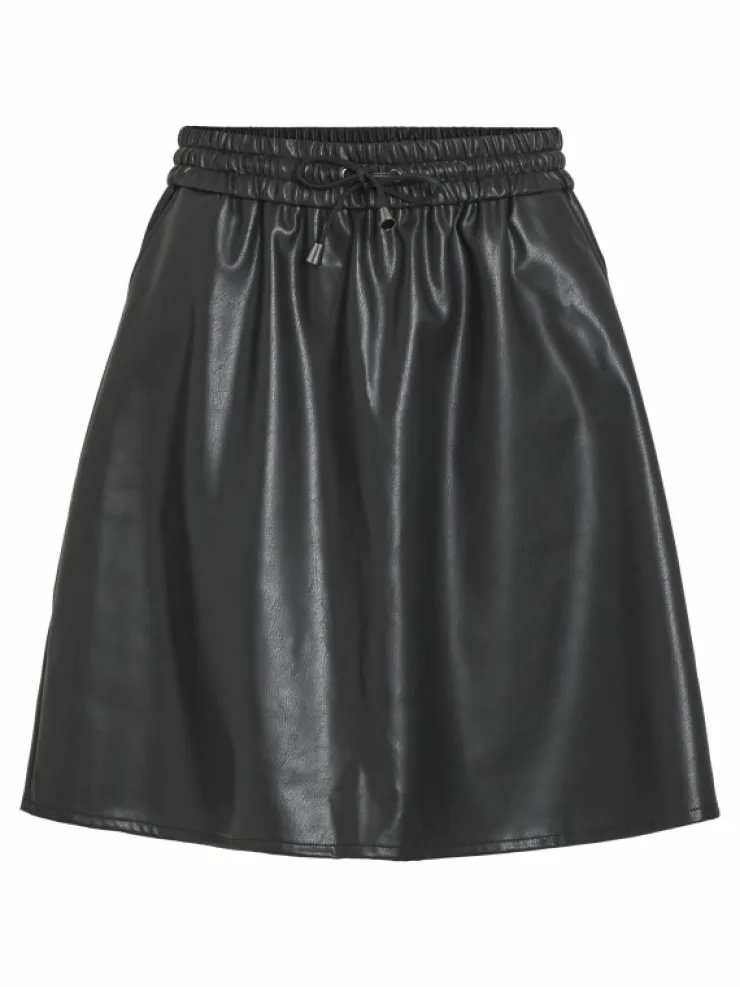 VILA Skirts^COATED MINI SKIRT