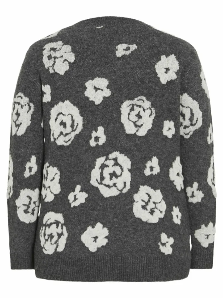 VILA Knitwear^CURVE - JACQUARD KNITTED PULLOVER