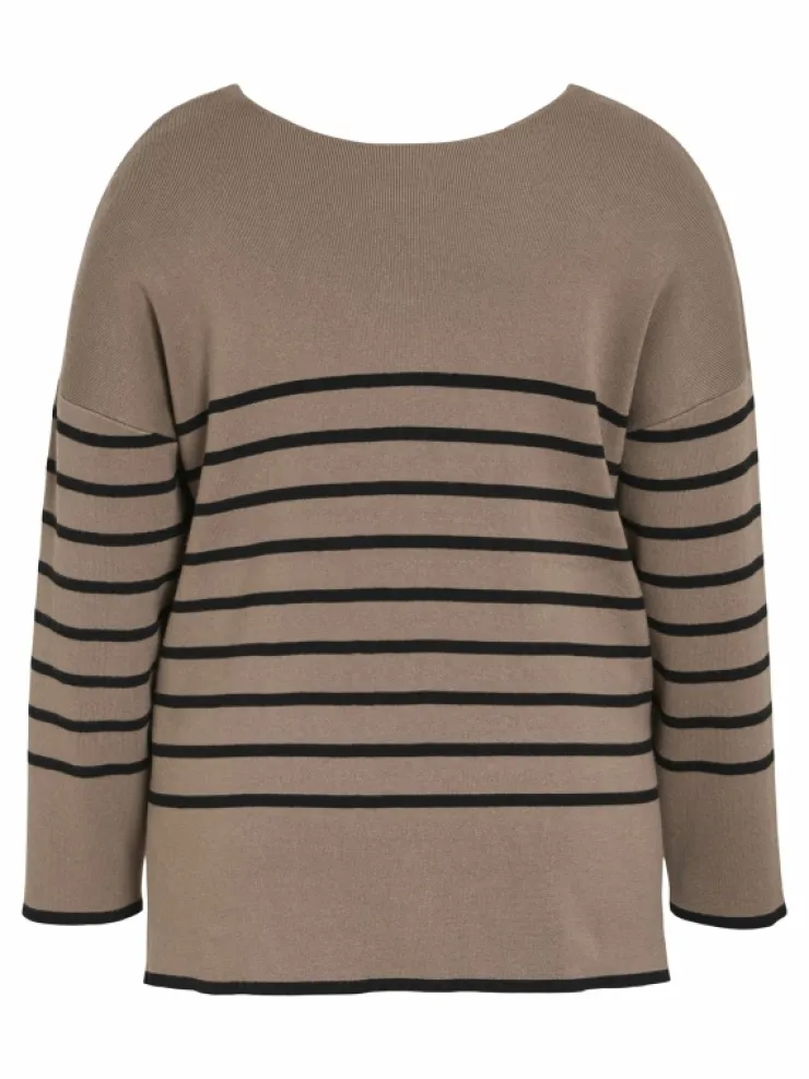 VILA Knitwear^CURVE - V-NECK PULLOVER