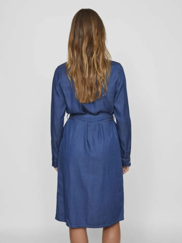 VILA Dresses^DENIM MIDI DRESS