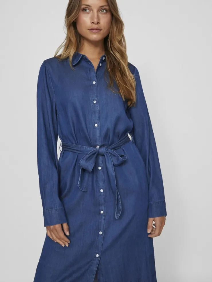 VILA Dresses^DENIM MIDI DRESS