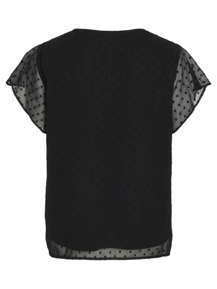 VILA Tops & T-shirts^DOTTED SHORT SLEEVED TOP