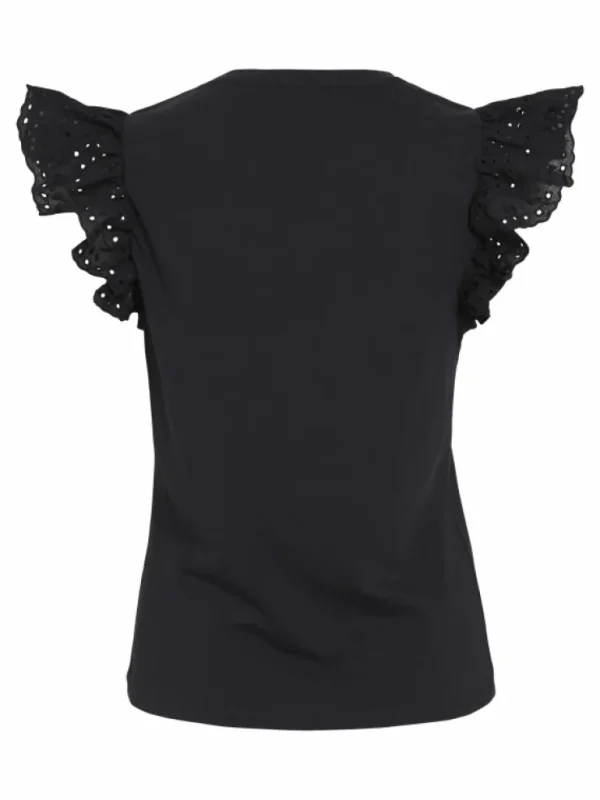 VILA Tops & T-shirts^EMBROIDERED CAP SLEEVE TOP