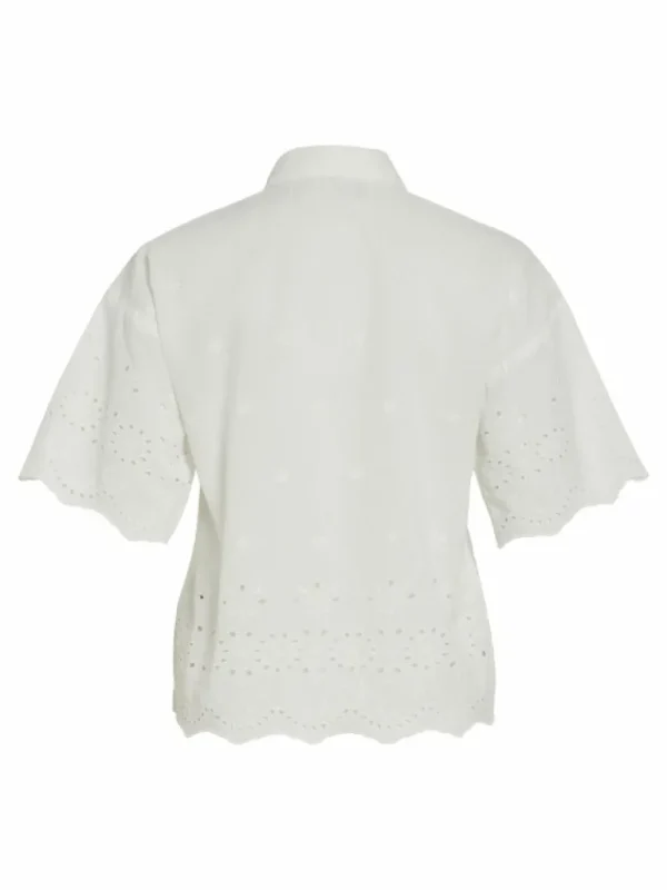 VILA Shirts | Tops & T-shirts^EMBROIDERED SHORT SLEEVED SHIRT