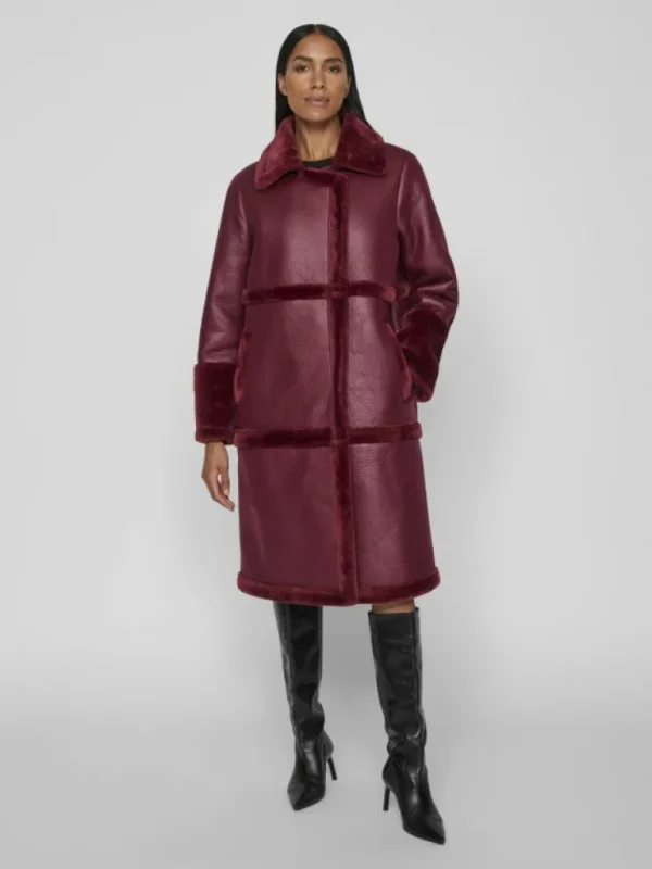 VILA Jackets & Coats^FAUX SHEARLING COAT