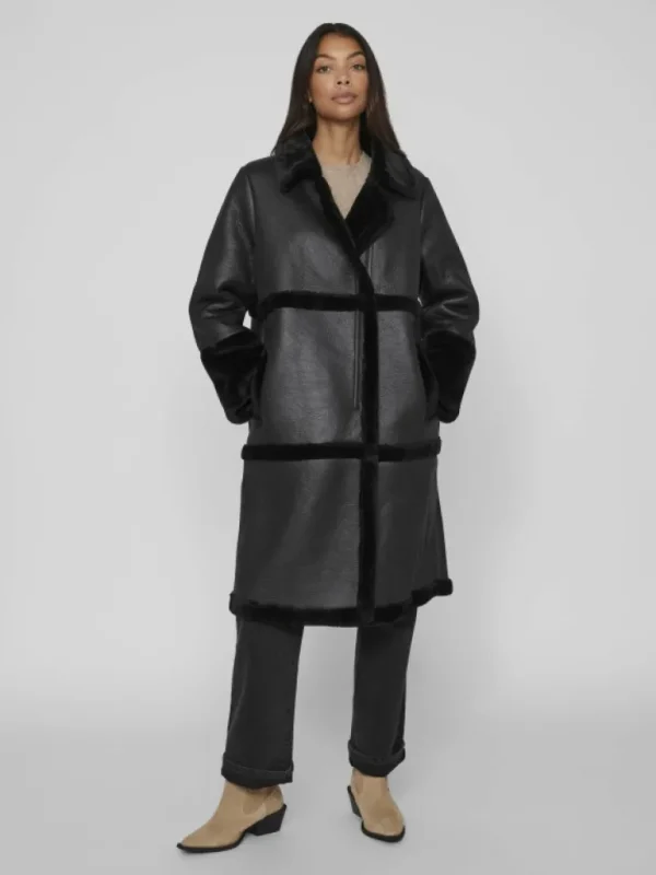 VILA Jackets & Coats^FAUX SHEARLING COAT