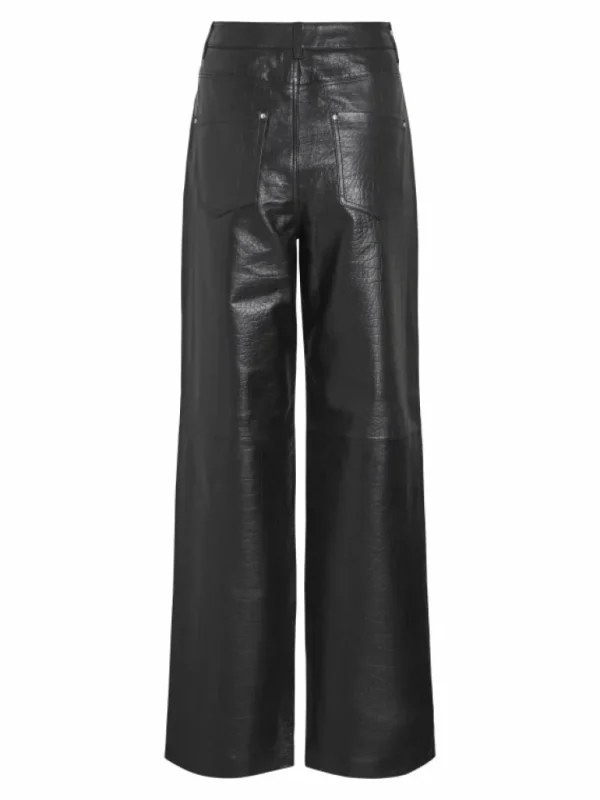 VILA Trousers & Leggings^HIGH WAIST LEATHER TROUSERS
