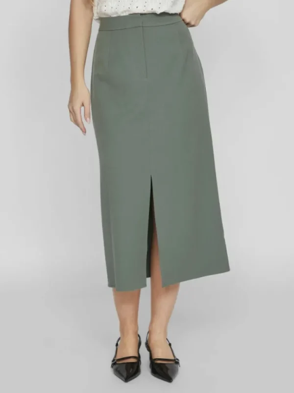 VILA Skirts^HIGH WAIST MIDI SKIRT
