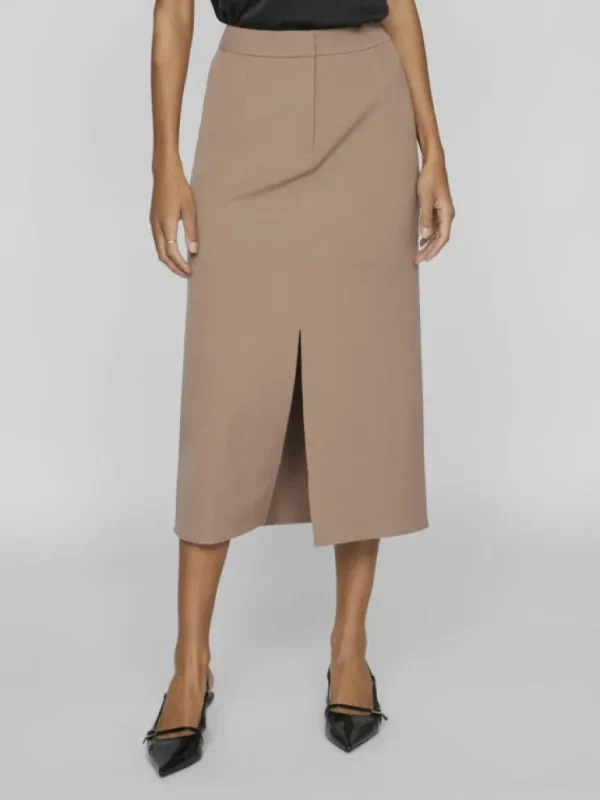 VILA Skirts^HIGH WAIST MIDI SKIRT