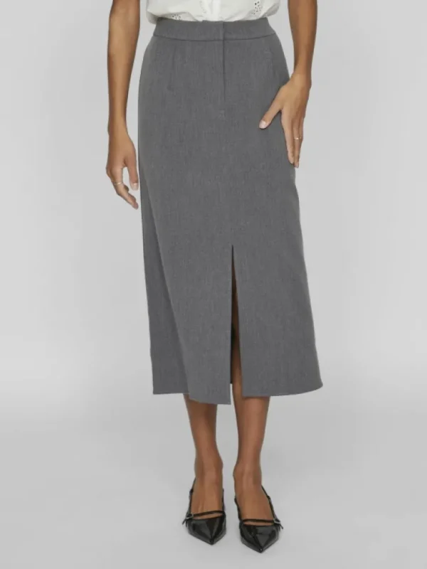 VILA Skirts^HIGH WAIST MIDI SKIRT