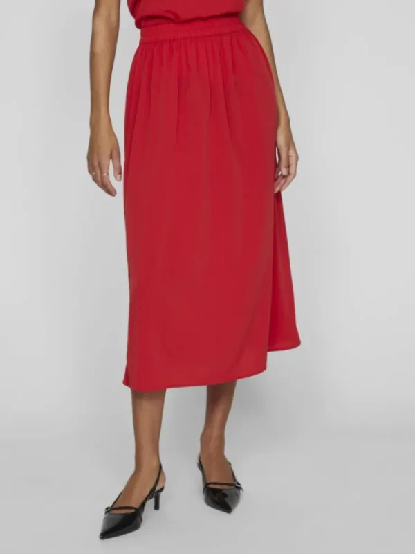 VILA Skirts^HIGH WAIST MIDI SKIRT