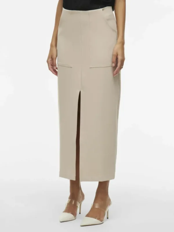 VILA Skirts^HIGH WAIST MIDI SKIRT