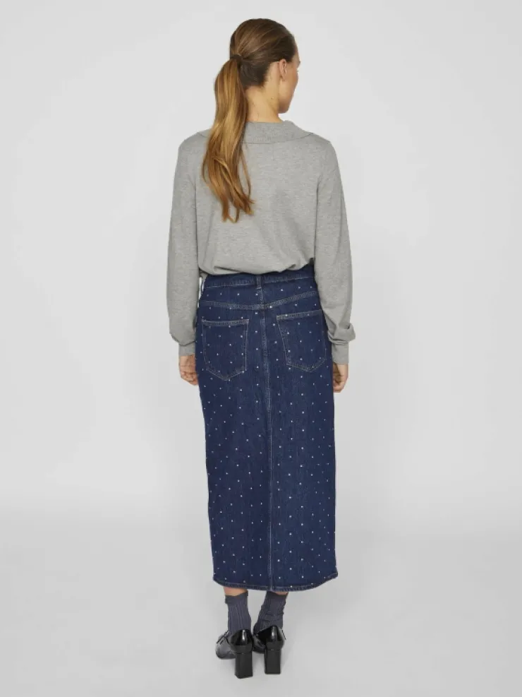 VILA Skirts^HIGH WAIST MIDI SKIRT