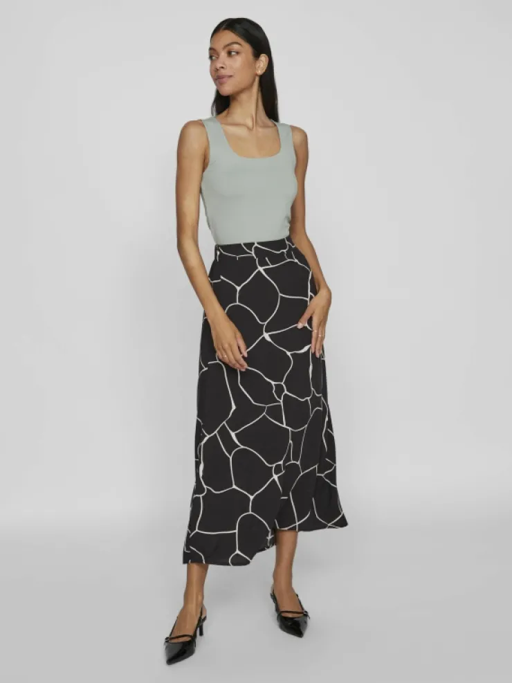 VILA Skirts^HIGH WAIST MIDI SKIRT
