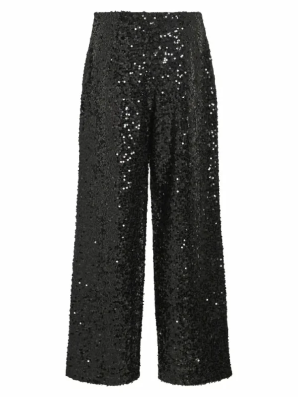 VILA Trousers & Leggings^HIGH WAIST SEQUIN TROUSERS