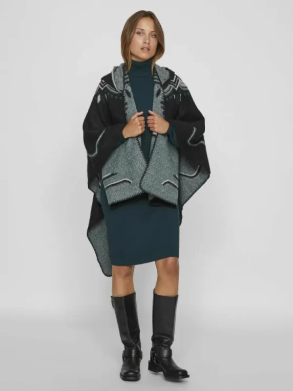VILA Jackets & Coats^HOODED PONCHO