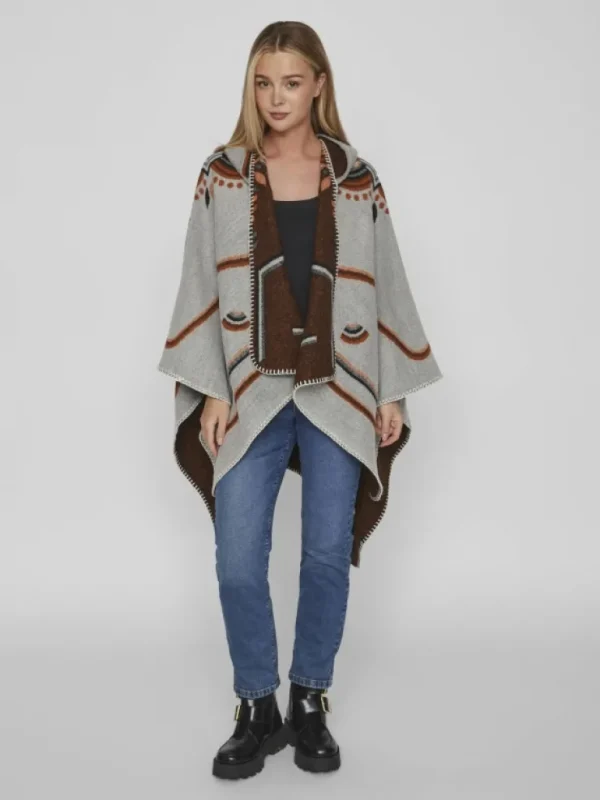 VILA Jackets & Coats^HOODED PONCHO