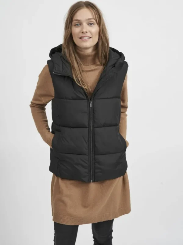 VILA Jackets & Coats^HOODED PUFFER WAISTCOAT