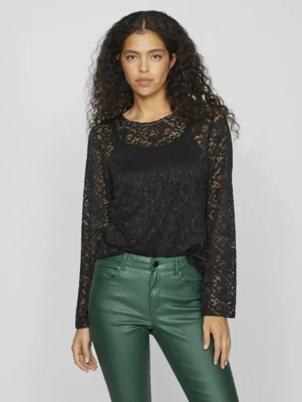 VILA Tops & T-shirts^LACE LONG SLEEVED TOP