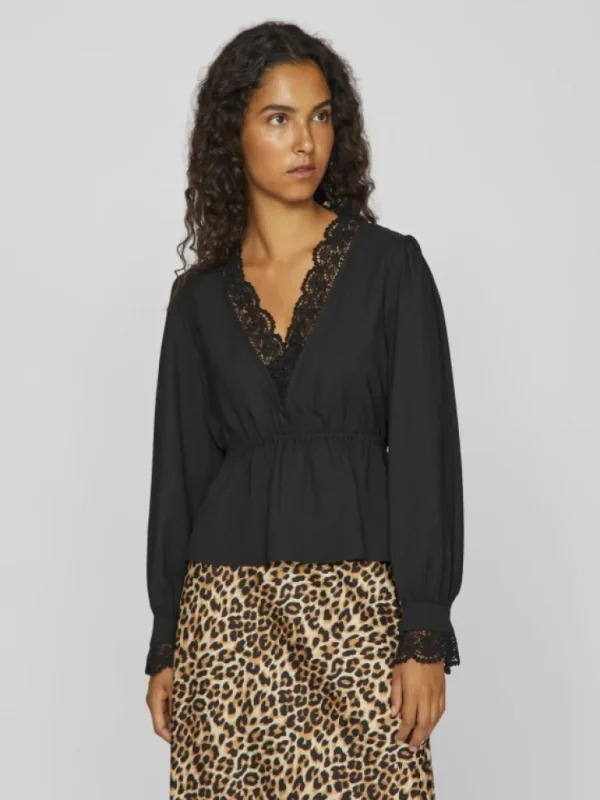 VILA Tops & T-shirts^LACE LONG SLEEVED TOP