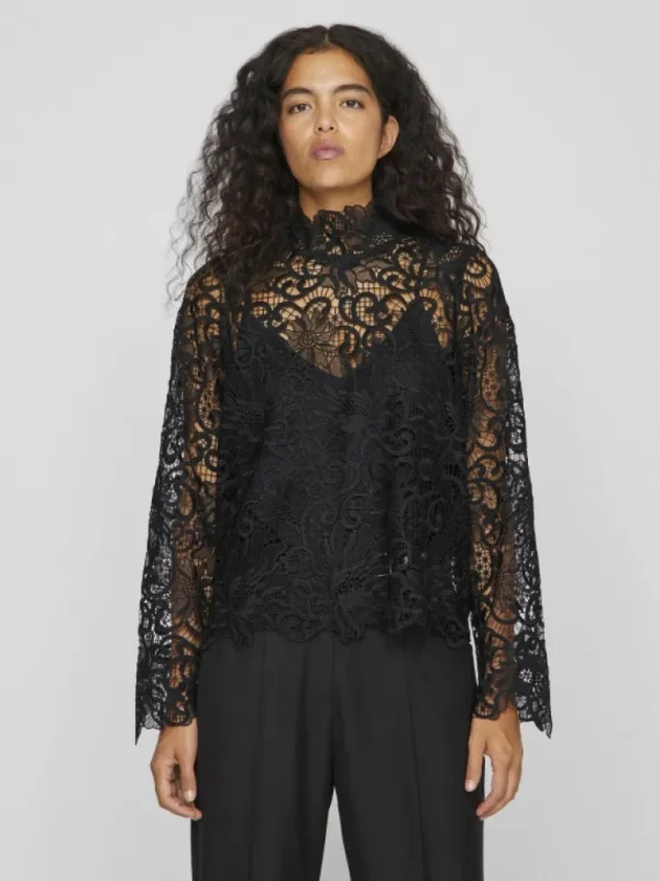 VILA Tops & T-shirts^LACE LONG SLEEVED TOP