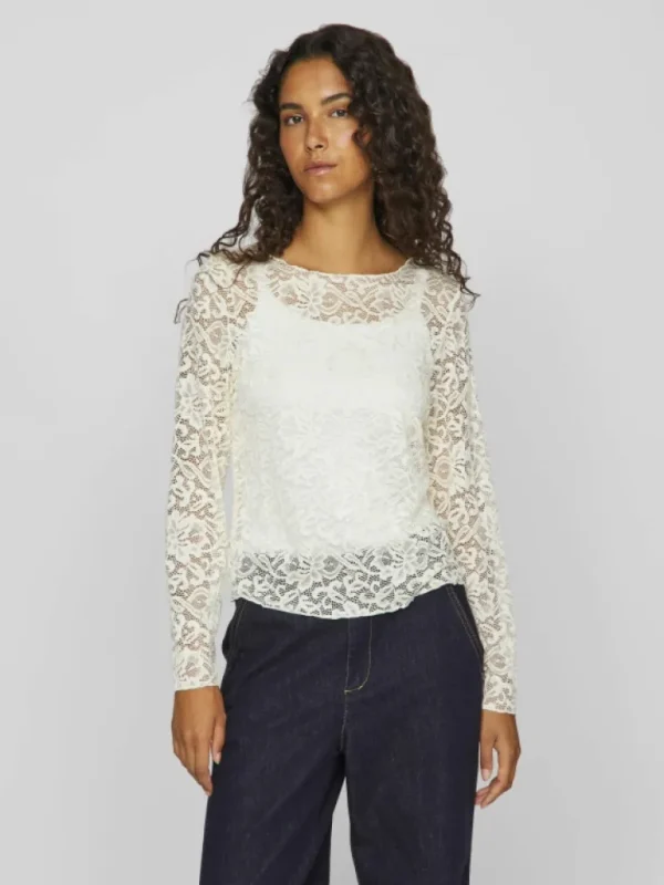 VILA Tops & T-shirts^LACE LONG SLEEVED TOP
