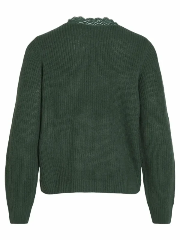 VILA Knitwear^LACE NECK KNITTED PULLOVER
