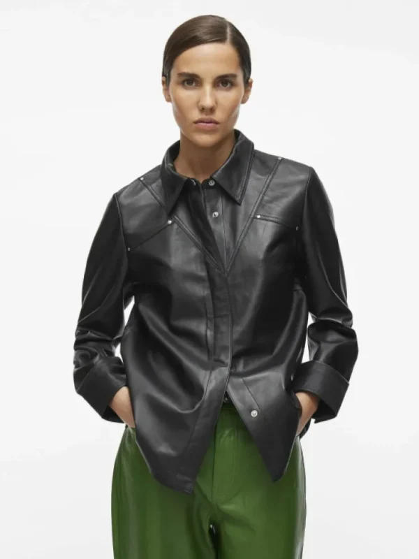 VILA Shirts | Tops & T-shirts^LEATHER SHIRT