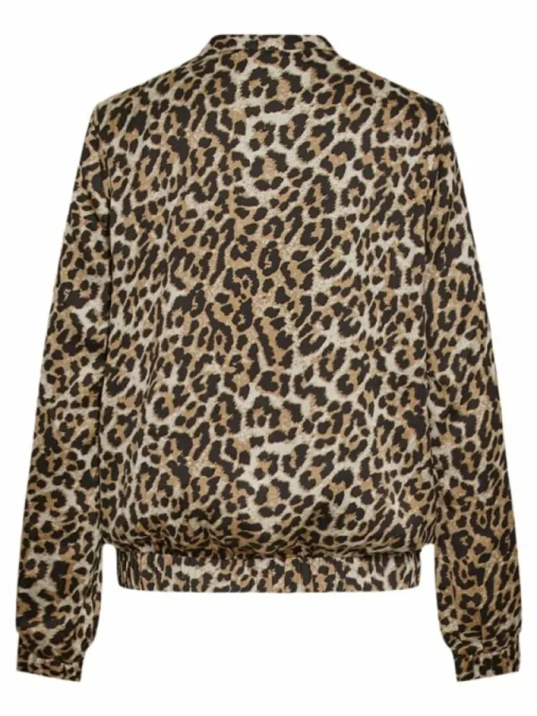 VILA Jackets & Coats^LEOPARD PRINT BOMBER JACKET