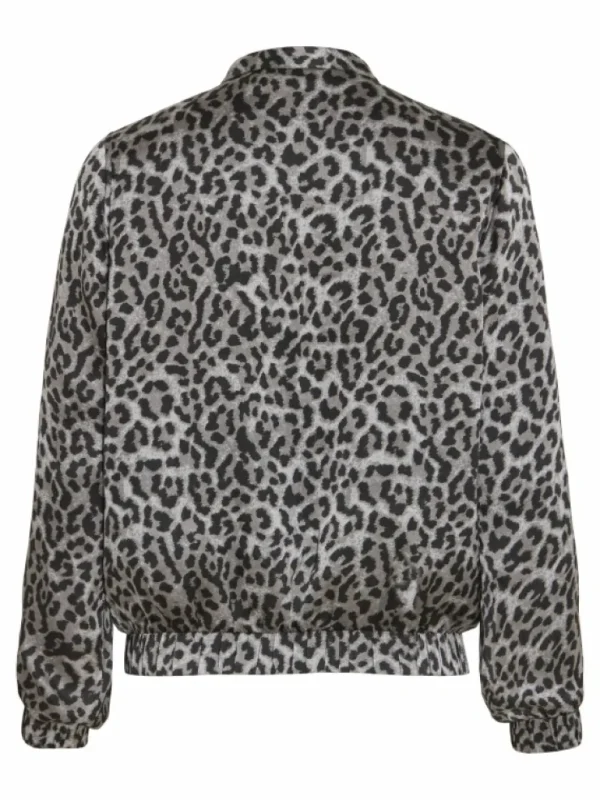 VILA Jackets & Coats^LEOPARD PRINT BOMBER JACKET