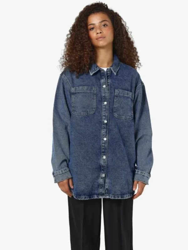 VILA Shirts^LONG DENIM SHIRT
