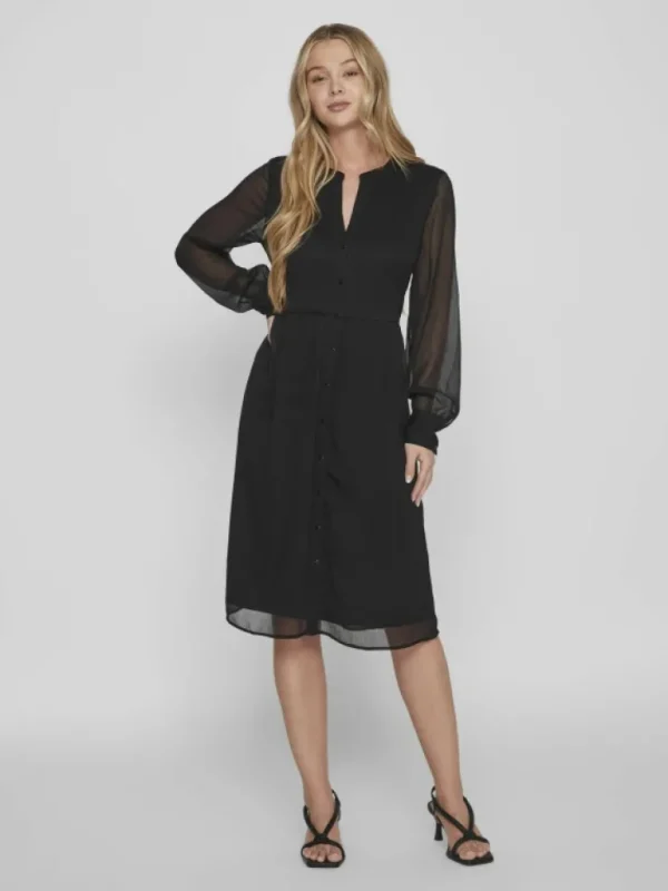 VILA Dresses^LONG SLEEVE MIDI DRESS