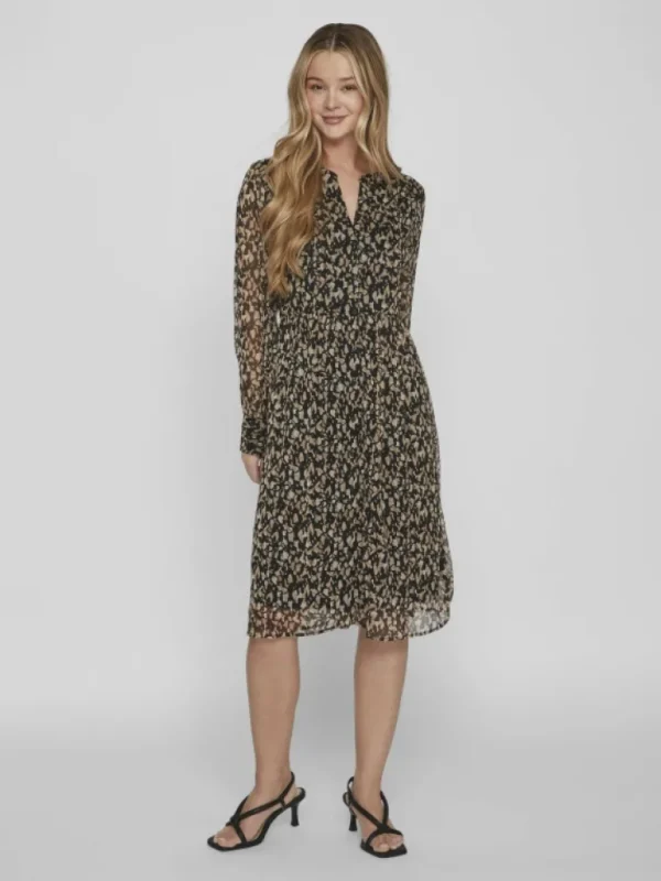VILA Dresses^LONG SLEEVE MIDI DRESS