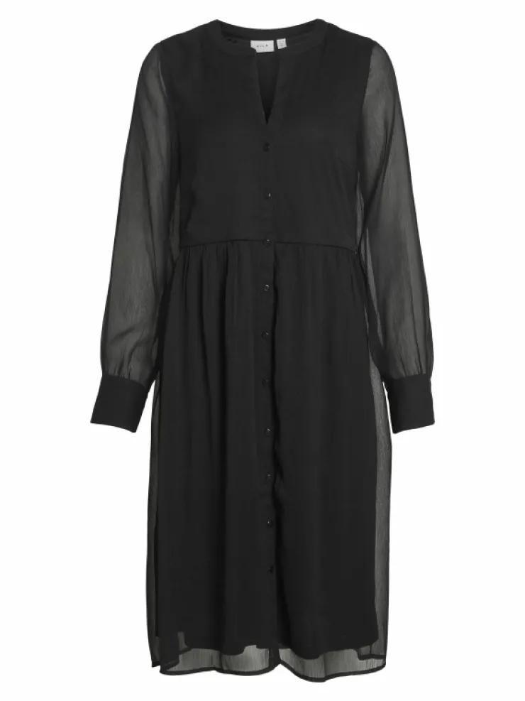 VILA Dresses^LONG SLEEVE MIDI DRESS