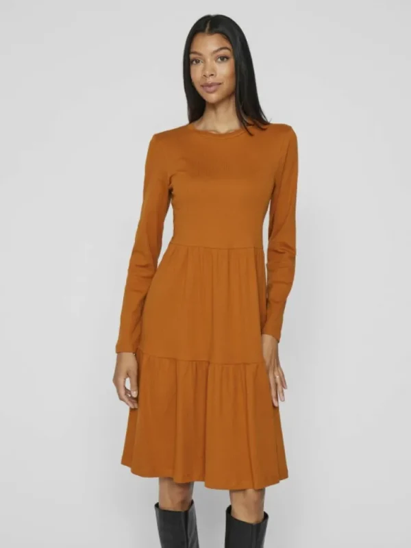 VILA Dresses^LONG SLEEVED MIDI DRESS