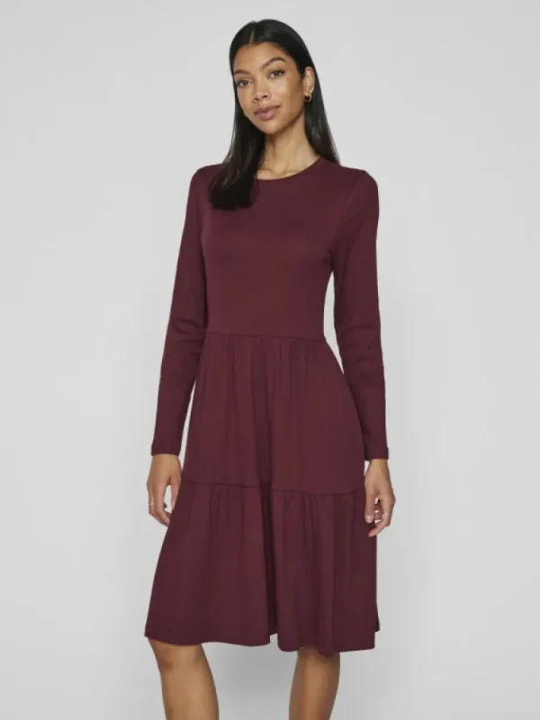 VILA Dresses^LONG SLEEVED MIDI DRESS
