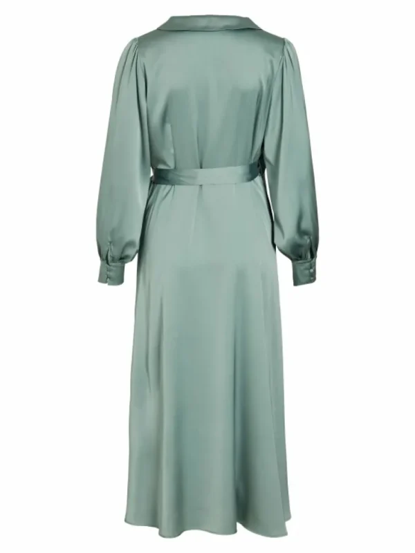 VILA Dresses^LONG SLEEVED MIDI WRAP DRESS
