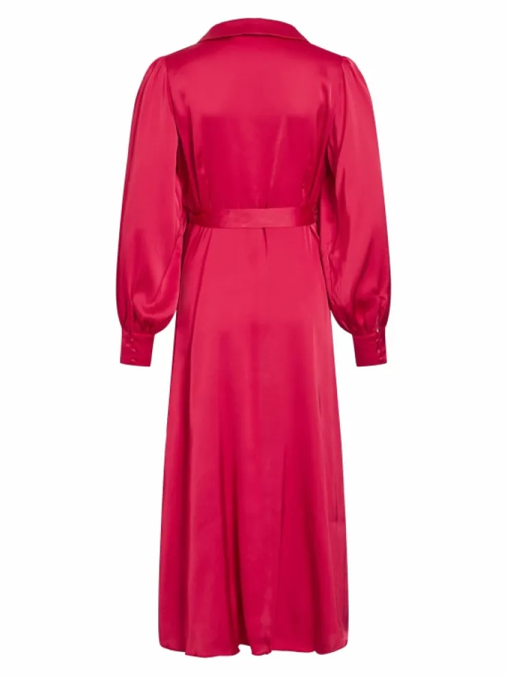 VILA Dresses^LONG SLEEVED MIDI WRAP DRESS
