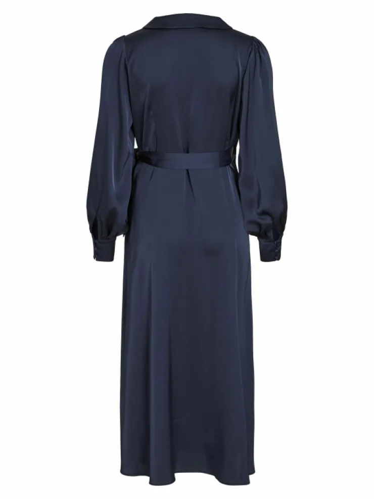 VILA Dresses^LONG SLEEVED MIDI WRAP DRESS
