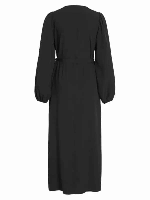 VILA Dresses^LONG SLEEVED MIDI WRAP DRESS