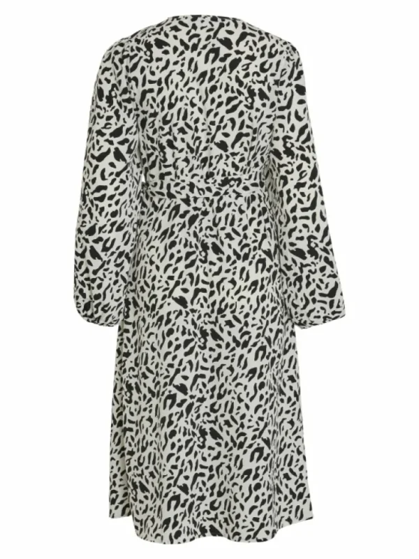 VILA Dresses^LONG SLEEVED MIDI WRAP DRESS