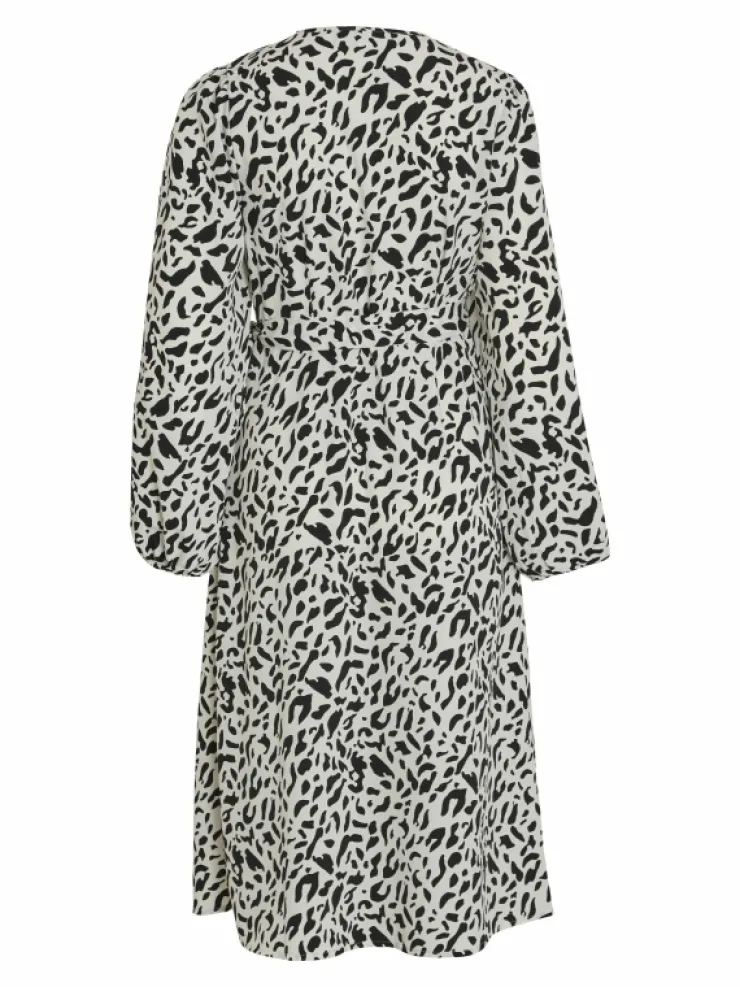 VILA Dresses^LONG SLEEVED MIDI WRAP DRESS